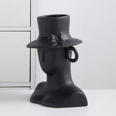 Ceramic Vase Body Shape Nordic Home Art Hydroponic Decoration White Flower Creative